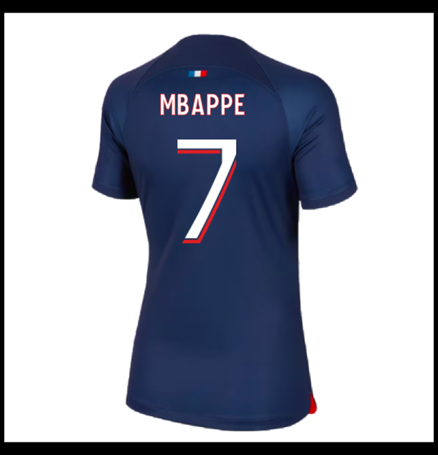 Nogometni Dres Paris Saint Germain PSG 2023-24 Ženska MBAPPE #7 Domaći Komplet