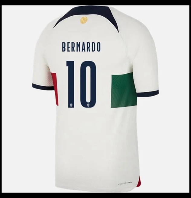 Nogometni Dres Portugal Svjetsko Prvenstvo 2022 BERNARDO #10 Gostujući Komplet