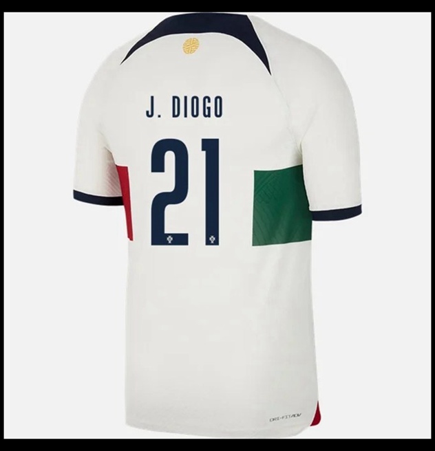Nogometni Dres Portugal Svjetsko Prvenstvo 2022 J DIOGO #21 Gostujući Komplet