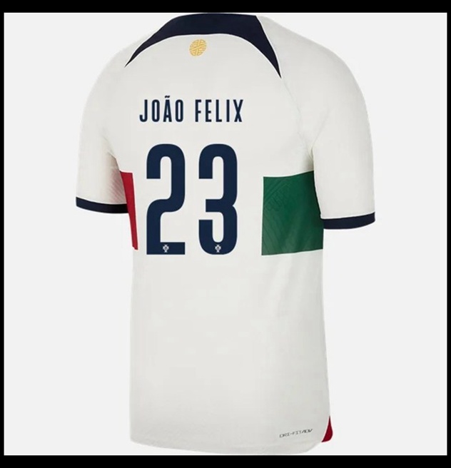 Nogometni Dres Portugal Svjetsko Prvenstvo 2022 JOAO FELIX #23 Gostujući Komplet