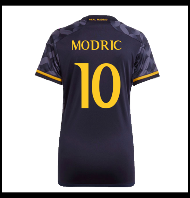 Nogometni Dres FC Real Madrid 2023-24 Ženska MODRIC #10 Gostujući Komplet