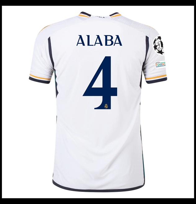 Nogometni Dres FC Real Madrid 2023-24 ALABA #4 Domaći Komplet