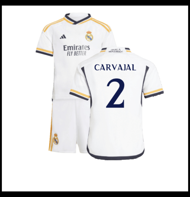 Nogometni Dres FC Real Madrid 2023-24 Dječji CARVAJAL #2 Domaći Komplet