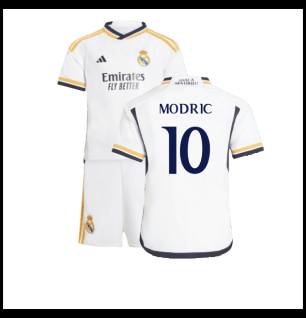 Nogometni Dres FC Real Madrid 2023-24 Dječji MODRIC #10 Domaći Komplet