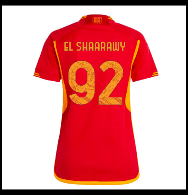 Nogometni Dres AS Roma 2023-24 Ženska EL SHAARAWY #92 Domaći Komplet