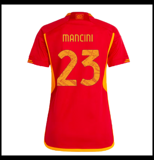 Nogometni Dres AS Roma 2023-24 Ženska MANCINI #23 Domaći Komplet