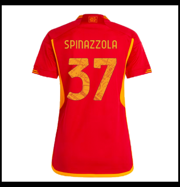 Nogometni Dres AS Roma 2023-24 Ženska SPINAZZOLA #37 Domaći Komplet