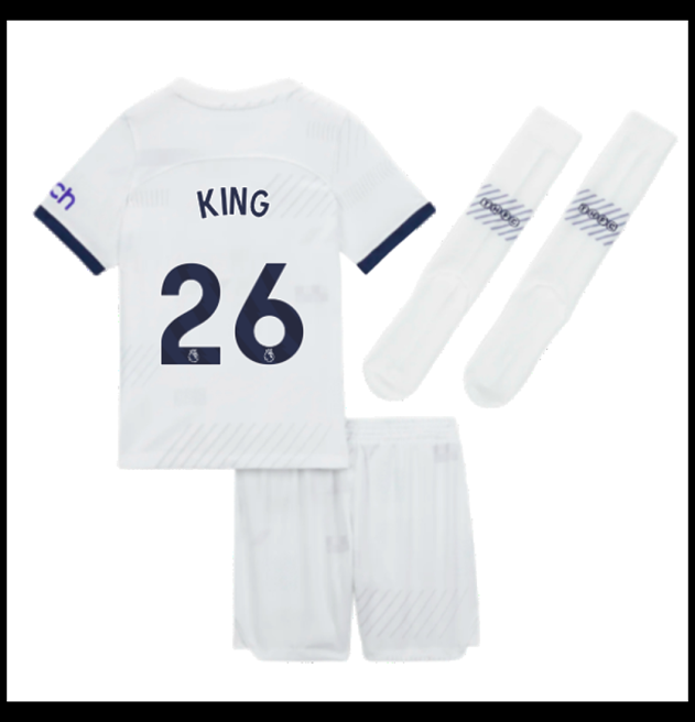 Nogometni Dres Tottenham Hotspur 2023-24 Dječji KING #26 Domaći Komplet