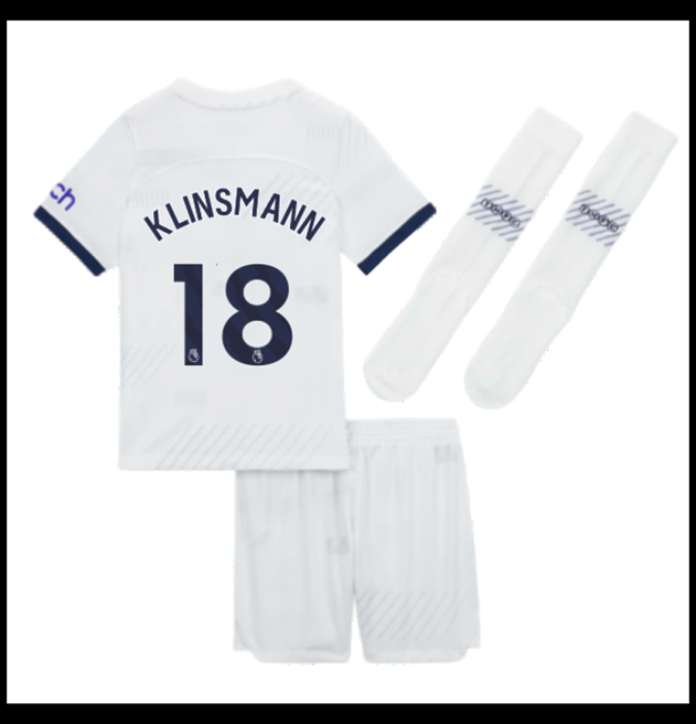 Nogometni Dres Tottenham Hotspur 2023-24 Dječji KLINSMANN #18 Domaći Komplet
