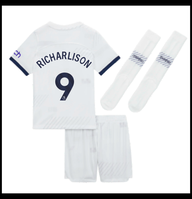 Nogometni Dres Tottenham Hotspur 2023-24 Dječji RICHARLISON #9 Domaći Komplet