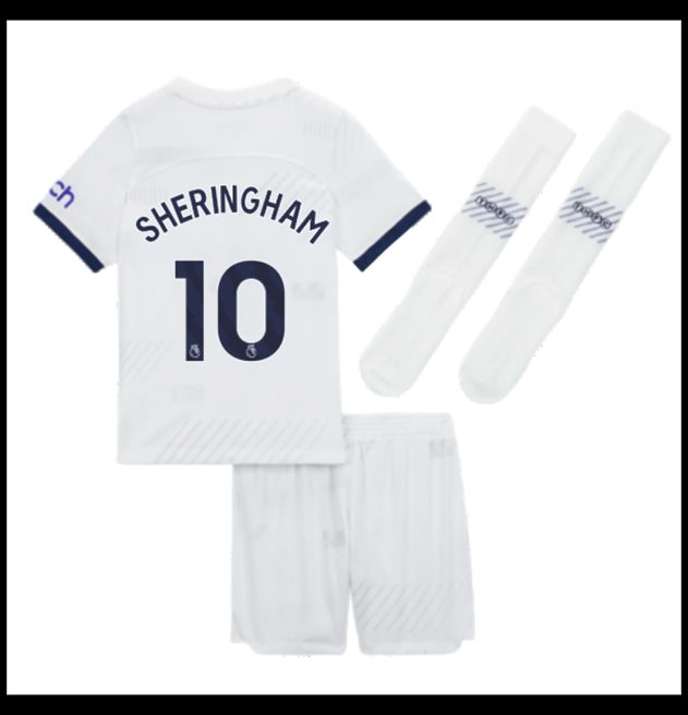 Nogometni Dres Tottenham Hotspur 2023-24 Dječji SHERINGHAM #10 Domaći Komplet