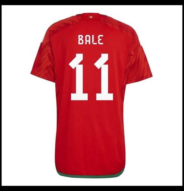 Nogometni Dres Wales Svjetsko Prvenstvo 2022 BALE #11 Domaći Komplet